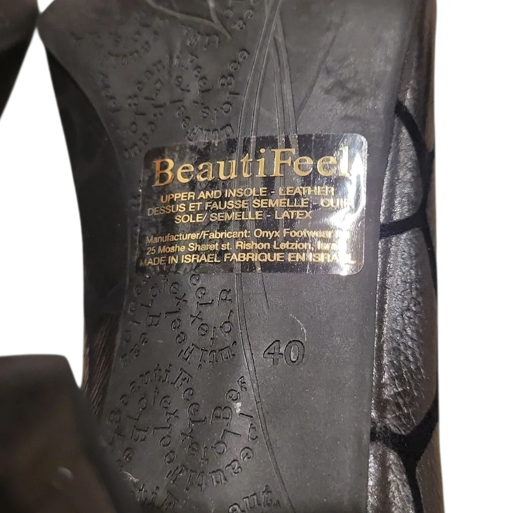 BeautiFeel Printed‎ Heels Black